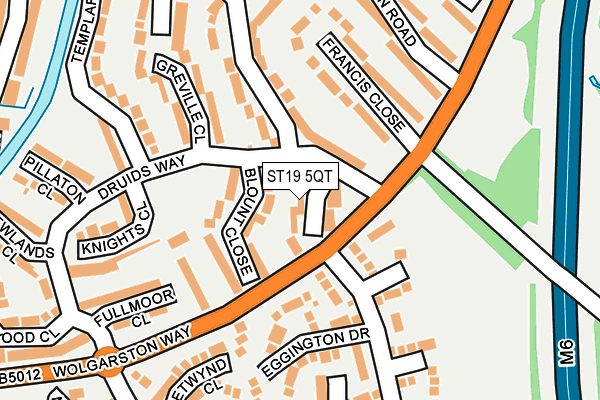 ST19 5QT map - OS OpenMap – Local (Ordnance Survey) ST19 5QT map - OS OpenMap – Local (Ordnance Survey)