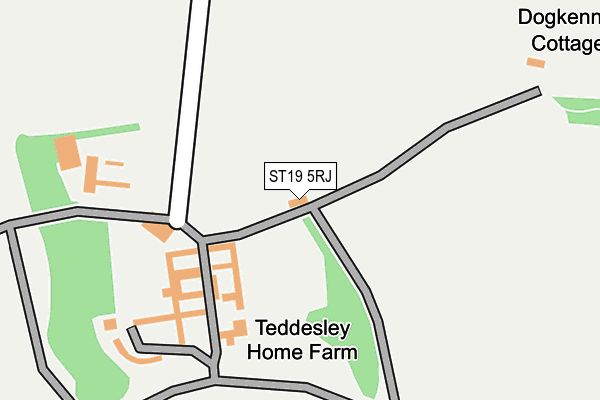 ST19 5RJ map - OS OpenMap – Local (Ordnance Survey) ST19 5RJ map - OS OpenMap – Local (Ordnance Survey)
