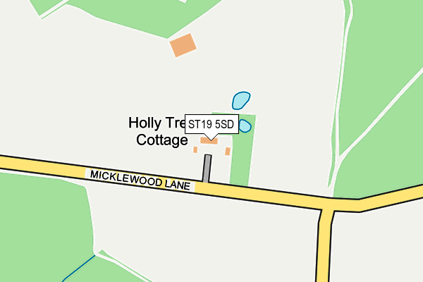 ST19 5SD map - OS OpenMap – Local (Ordnance Survey) ST19 5SD map - OS OpenMap – Local (Ordnance Survey)
