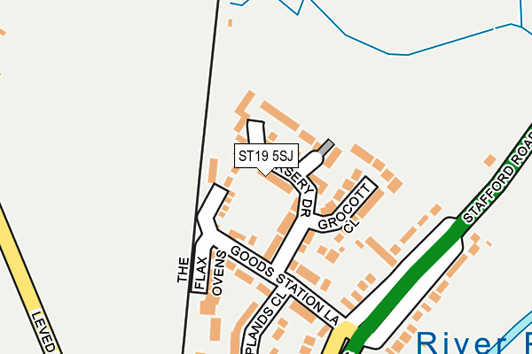 ST19 5SJ map - OS OpenMap – Local (Ordnance Survey) ST19 5SJ map - OS OpenMap – Local (Ordnance Survey)