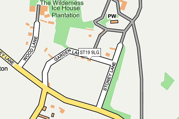 ST19 9LG map - OS OpenMap – Local (Ordnance Survey) ST19 9LG map - OS OpenMap – Local (Ordnance Survey)