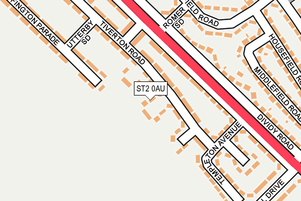 ST2 0AU map - OS OpenMap – Local (Ordnance Survey) ST2 0AU map - OS OpenMap – Local (Ordnance Survey)