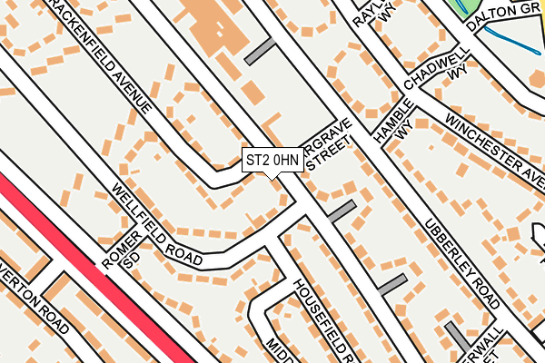 ST2 0HN map - OS OpenMap – Local (Ordnance Survey) ST2 0HN map - OS OpenMap – Local (Ordnance Survey)