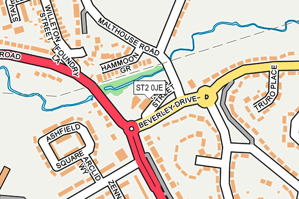 ST2 0JE map - OS OpenMap – Local (Ordnance Survey) ST2 0JE map - OS OpenMap – Local (Ordnance Survey)