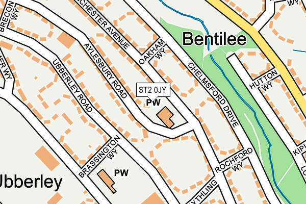ST2 0JY map - OS OpenMap – Local (Ordnance Survey)