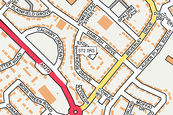 ST2 0RS map - OS OpenMap – Local (Ordnance Survey) ST2 0RS map - OS OpenMap – Local (Ordnance Survey)