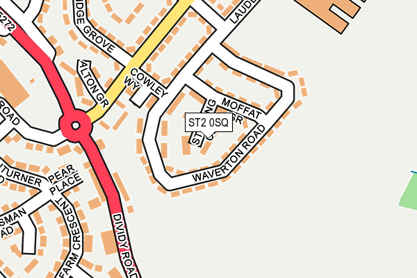 ST2 0SQ map - OS OpenMap – Local (Ordnance Survey) ST2 0SQ map - OS OpenMap – Local (Ordnance Survey)