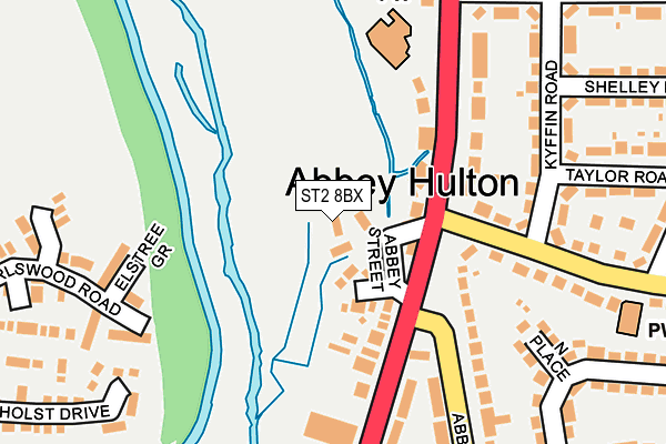 ST2 8BX map - OS OpenMap – Local (Ordnance Survey) ST2 8BX map - OS OpenMap – Local (Ordnance Survey)