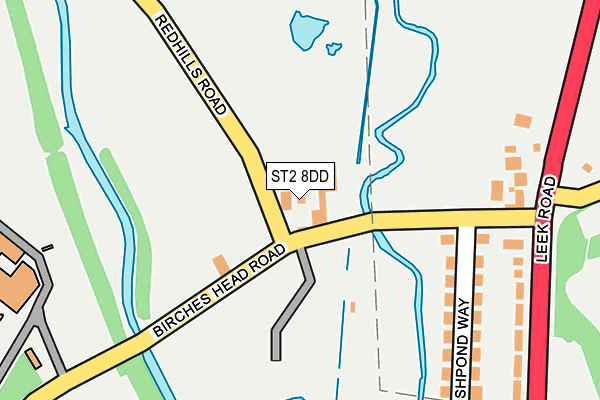 ST2 8DD map - OS OpenMap – Local (Ordnance Survey) ST2 8DD map - OS OpenMap – Local (Ordnance Survey)