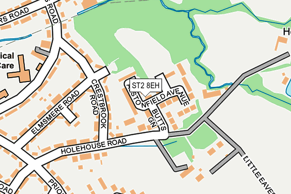 ST2 8EH map - OS OpenMap – Local (Ordnance Survey) ST2 8EH map - OS OpenMap – Local (Ordnance Survey)