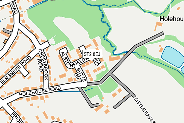 ST2 8EJ map - OS OpenMap – Local (Ordnance Survey) ST2 8EJ map - OS OpenMap – Local (Ordnance Survey)