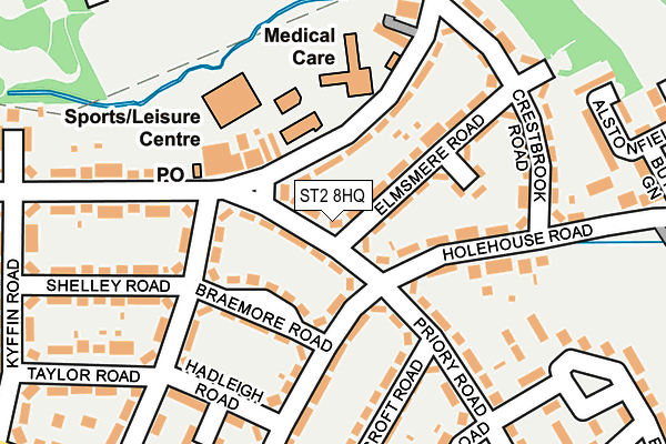 ST2 8HQ map - OS OpenMap – Local (Ordnance Survey) ST2 8HQ map - OS OpenMap – Local (Ordnance Survey)