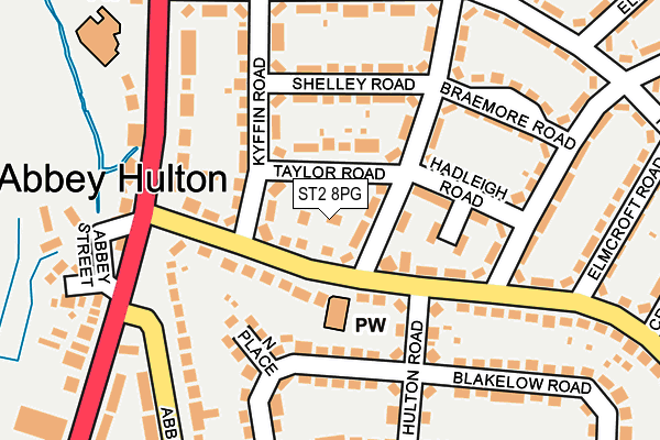 ST2 8PG map - OS OpenMap – Local (Ordnance Survey) ST2 8PG map - OS OpenMap – Local (Ordnance Survey)