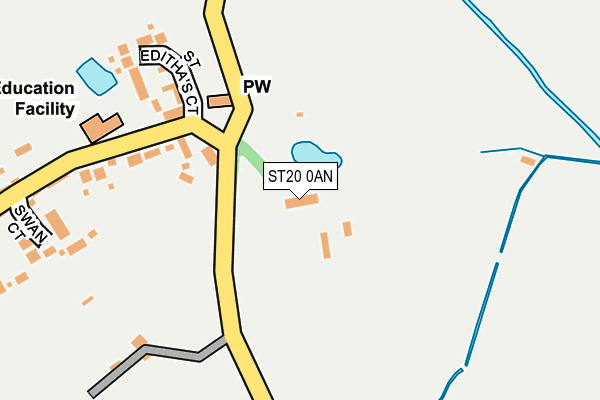 ST20 0AN map - OS OpenMap – Local (Ordnance Survey) ST20 0AN map - OS OpenMap – Local (Ordnance Survey)