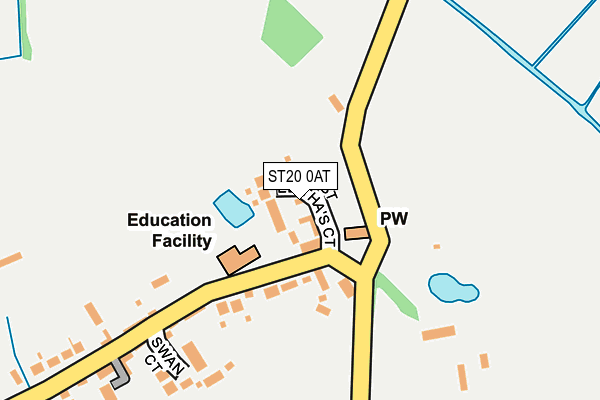 ST20 0AT map - OS OpenMap – Local (Ordnance Survey) ST20 0AT map - OS OpenMap – Local (Ordnance Survey)