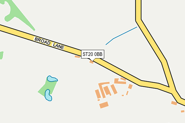 ST20 0BB map - OS OpenMap – Local (Ordnance Survey) ST20 0BB map - OS OpenMap – Local (Ordnance Survey)
