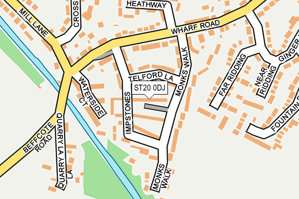 ST20 0DJ map - OS OpenMap – Local (Ordnance Survey) ST20 0DJ map - OS OpenMap – Local (Ordnance Survey)
