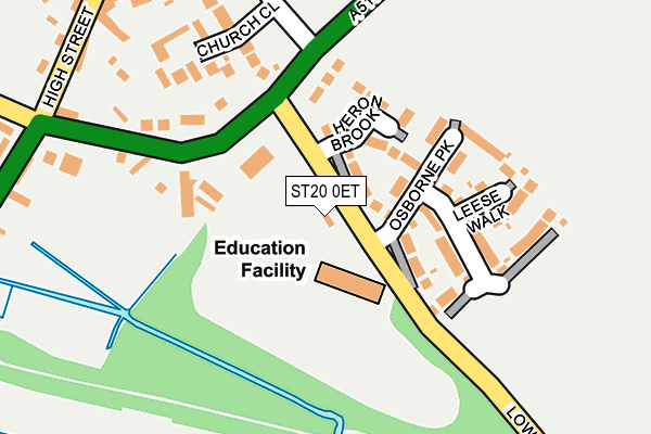 ST20 0ET map - OS OpenMap – Local (Ordnance Survey) ST20 0ET map - OS OpenMap – Local (Ordnance Survey)