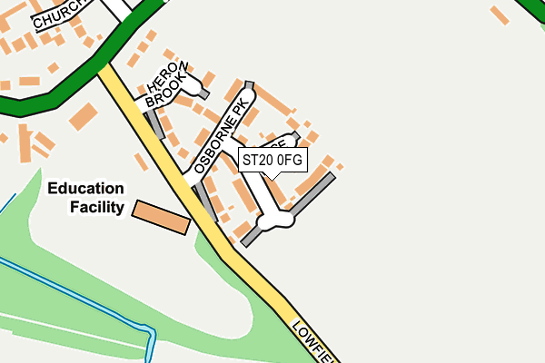 ST20 0FG map - OS OpenMap – Local (Ordnance Survey) ST20 0FG map - OS OpenMap – Local (Ordnance Survey)