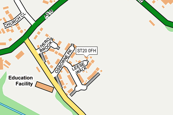 ST20 0FH map - OS OpenMap – Local (Ordnance Survey) ST20 0FH map - OS OpenMap – Local (Ordnance Survey)