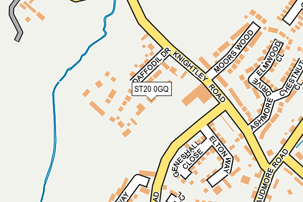 ST20 0GQ map - OS OpenMap – Local (Ordnance Survey) ST20 0GQ map - OS OpenMap – Local (Ordnance Survey)