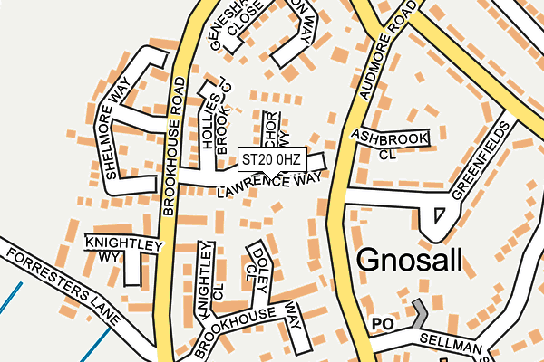 ST20 0HZ map - OS OpenMap – Local (Ordnance Survey) ST20 0HZ map - OS OpenMap – Local (Ordnance Survey)