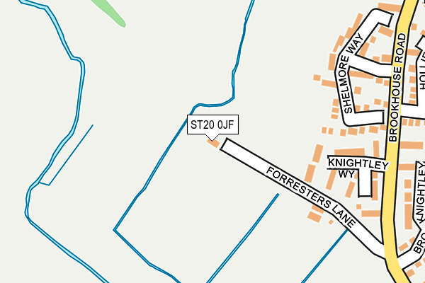ST20 0JF map - OS OpenMap – Local (Ordnance Survey) ST20 0JF map - OS OpenMap – Local (Ordnance Survey)