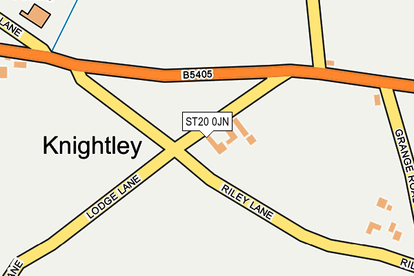 ST20 0JN map - OS OpenMap – Local (Ordnance Survey) ST20 0JN map - OS OpenMap – Local (Ordnance Survey)