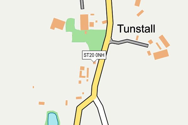 ST20 0NH map - OS OpenMap – Local (Ordnance Survey) ST20 0NH map - OS OpenMap – Local (Ordnance Survey)