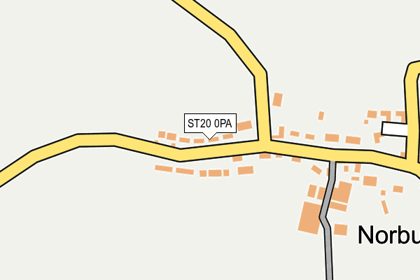 ST20 0PA map - OS OpenMap – Local (Ordnance Survey) ST20 0PA map - OS OpenMap – Local (Ordnance Survey)