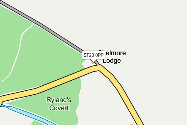 ST20 0PP map - OS OpenMap – Local (Ordnance Survey) ST20 0PP map - OS OpenMap – Local (Ordnance Survey)