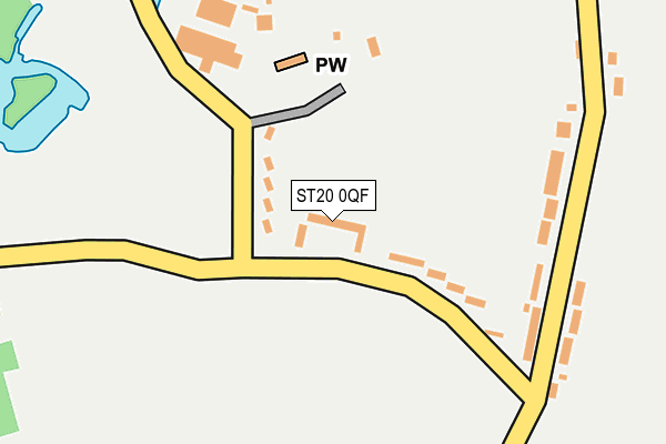 ST20 0QF map - OS OpenMap – Local (Ordnance Survey) ST20 0QF map - OS OpenMap – Local (Ordnance Survey)