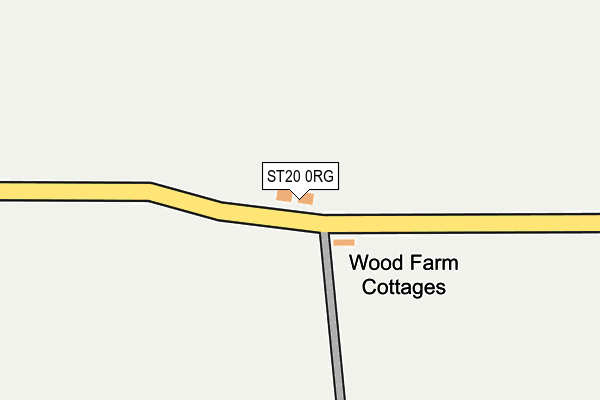 ST20 0RG map - OS OpenMap – Local (Ordnance Survey)