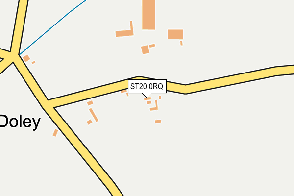 ST20 0RQ map - OS OpenMap – Local (Ordnance Survey) ST20 0RQ map - OS OpenMap – Local (Ordnance Survey)