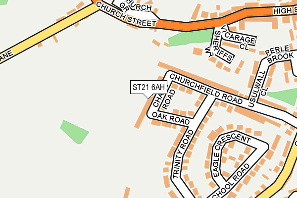 ST21 6AH map - OS OpenMap – Local (Ordnance Survey) ST21 6AH map - OS OpenMap – Local (Ordnance Survey)