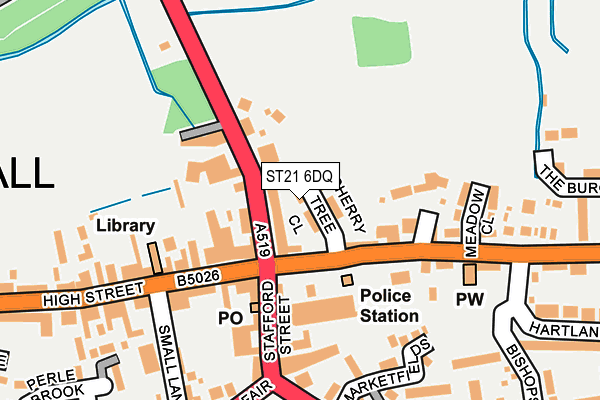 ST21 6DQ map - OS OpenMap – Local (Ordnance Survey) ST21 6DQ map - OS OpenMap – Local (Ordnance Survey)