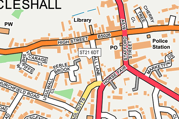 ST21 6DT map - OS OpenMap – Local (Ordnance Survey) ST21 6DT map - OS OpenMap – Local (Ordnance Survey)