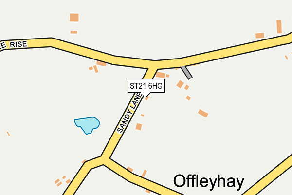 ST21 6HG map - OS OpenMap – Local (Ordnance Survey) ST21 6HG map - OS OpenMap – Local (Ordnance Survey)