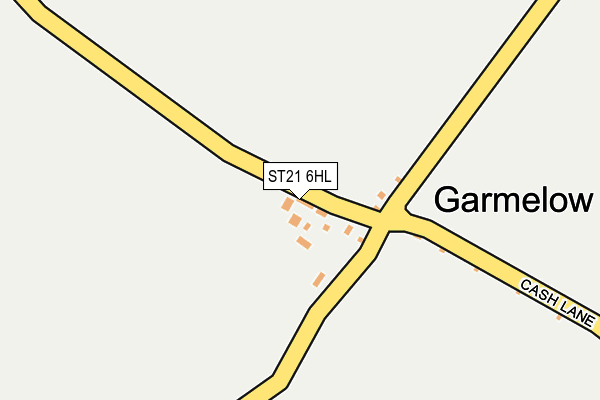 ST21 6HL map - OS OpenMap – Local (Ordnance Survey) ST21 6HL map - OS OpenMap – Local (Ordnance Survey)