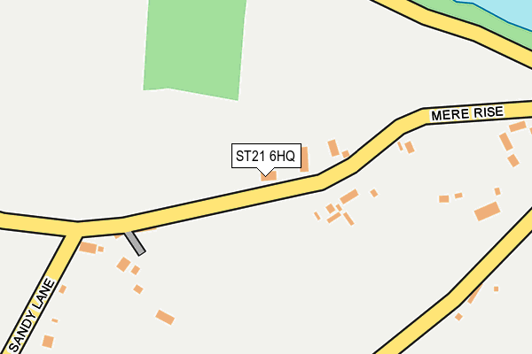 ST21 6HQ map - OS OpenMap – Local (Ordnance Survey) ST21 6HQ map - OS OpenMap – Local (Ordnance Survey)
