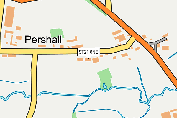 ST21 6NE map - OS OpenMap – Local (Ordnance Survey) ST21 6NE map - OS OpenMap – Local (Ordnance Survey)