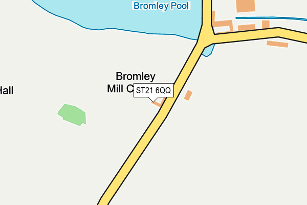 ST21 6QQ map - OS OpenMap – Local (Ordnance Survey) ST21 6QQ map - OS OpenMap – Local (Ordnance Survey)