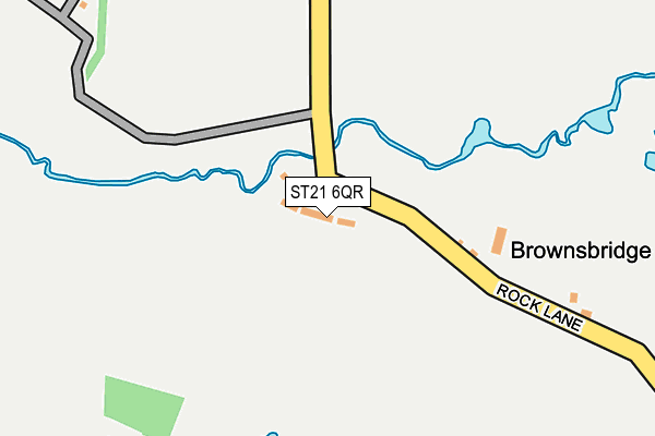 ST21 6QR map - OS OpenMap – Local (Ordnance Survey) ST21 6QR map - OS OpenMap – Local (Ordnance Survey)