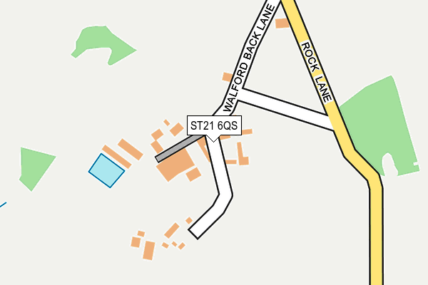 ST21 6QS map - OS OpenMap – Local (Ordnance Survey) ST21 6QS map - OS OpenMap – Local (Ordnance Survey)