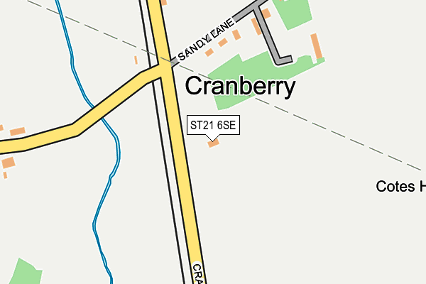 ST21 6SE map - OS OpenMap – Local (Ordnance Survey) ST21 6SE map - OS OpenMap – Local (Ordnance Survey)