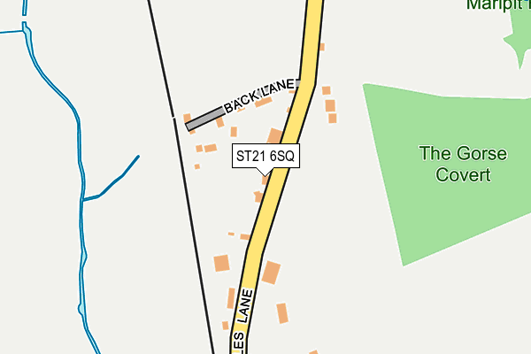 ST21 6SQ map - OS OpenMap – Local (Ordnance Survey) ST21 6SQ map - OS OpenMap – Local (Ordnance Survey)