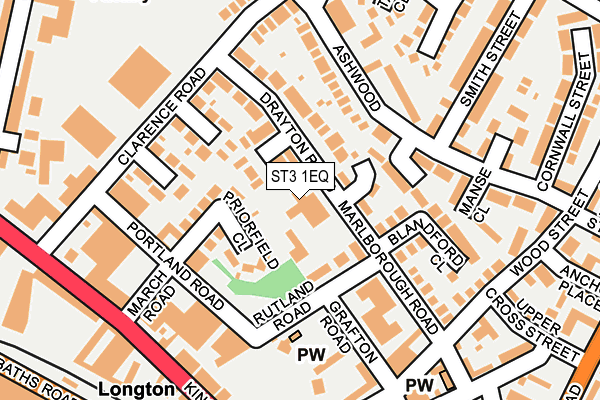 ST3 1EQ map - OS OpenMap – Local (Ordnance Survey) ST3 1EQ map - OS OpenMap – Local (Ordnance Survey)