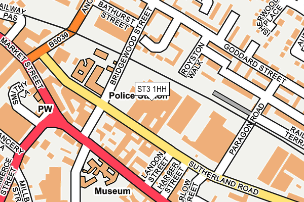 ST3 1HH map - OS OpenMap – Local (Ordnance Survey) ST3 1HH map - OS OpenMap – Local (Ordnance Survey)