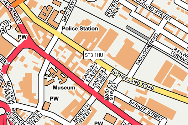 ST3 1HU map - OS OpenMap – Local (Ordnance Survey) ST3 1HU map - OS OpenMap – Local (Ordnance Survey)