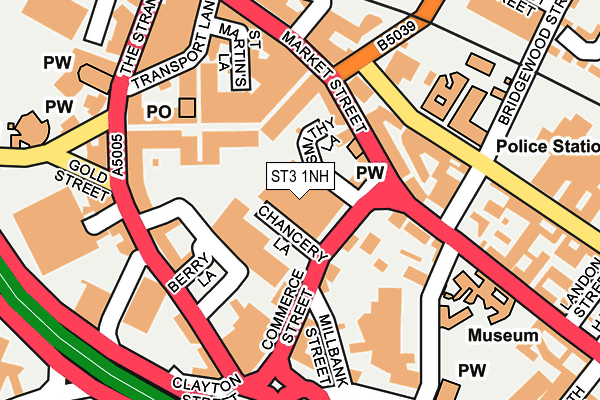 ST3 1NH map - OS OpenMap – Local (Ordnance Survey) ST3 1NH map - OS OpenMap – Local (Ordnance Survey)